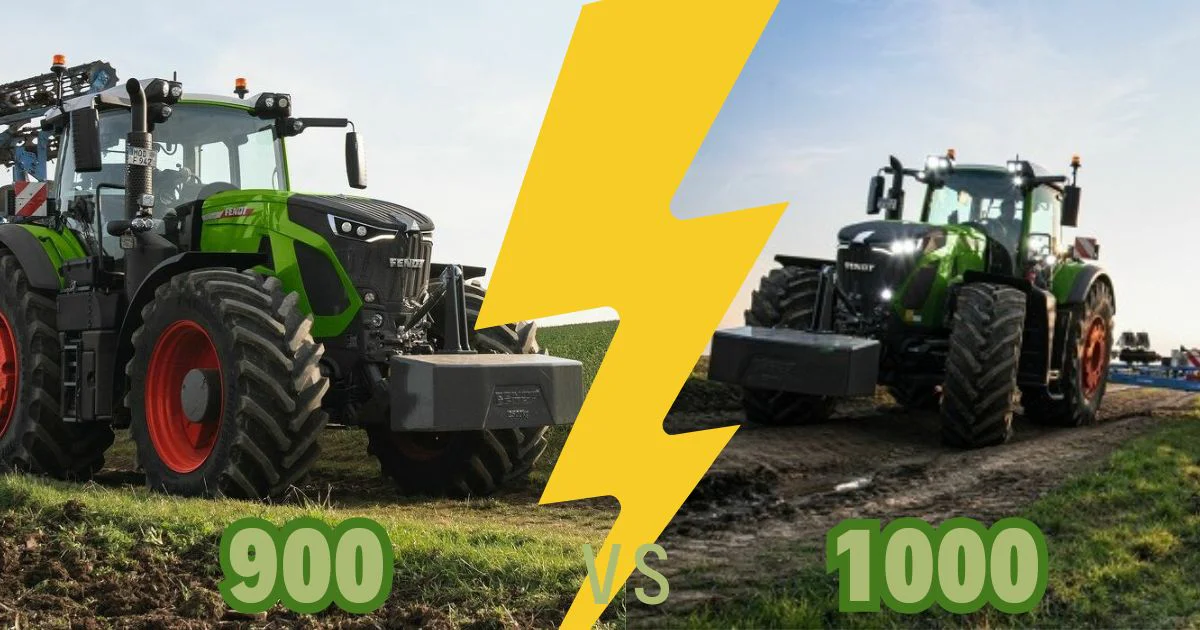 Comparatif visuel Fendt 1000 Vario vs Fendt 900Vario